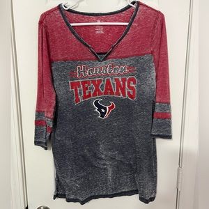 Junior’s Houston Texans 3/4 Sleeve Length Tee